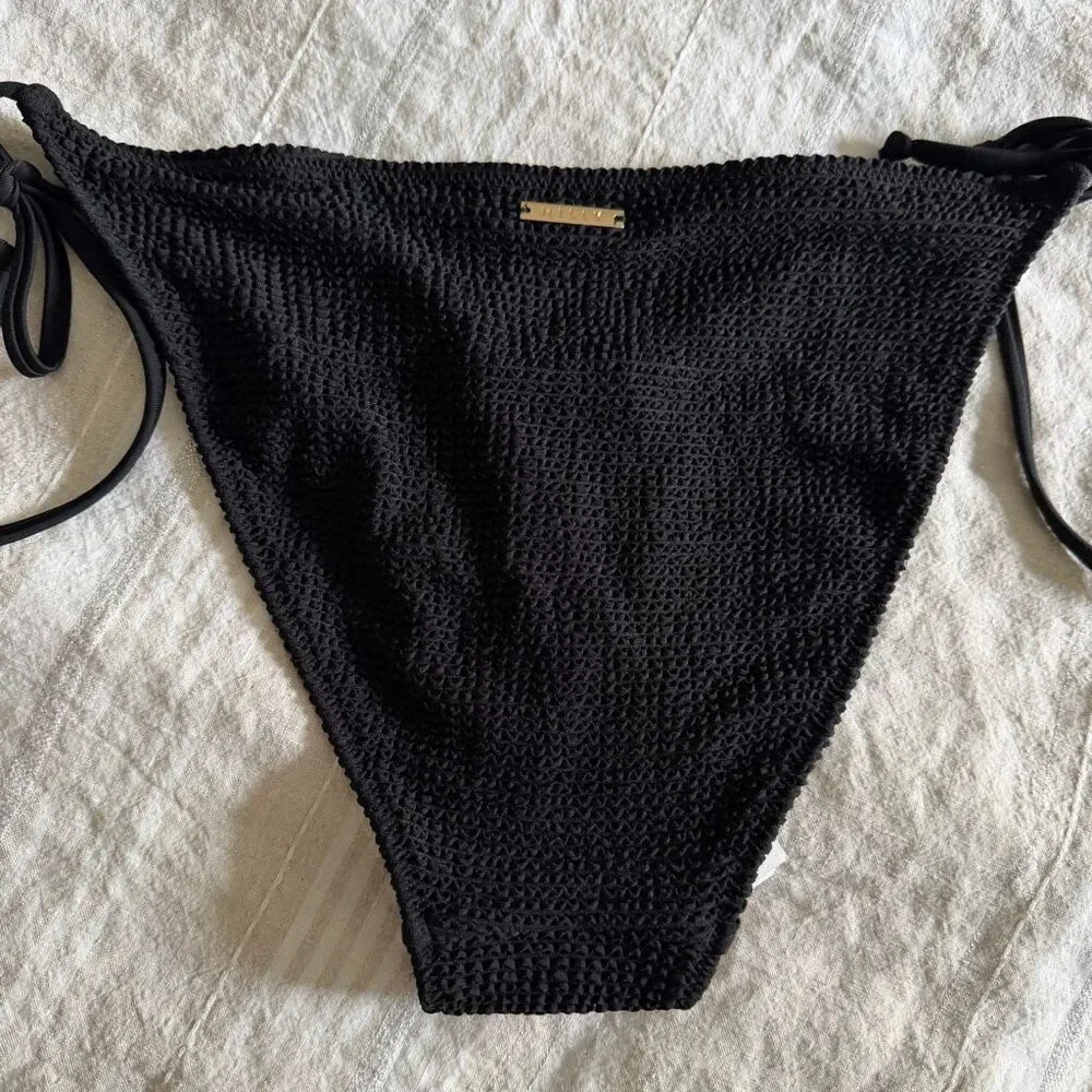 Milly Textured Bikini Set S Black